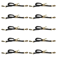 Load image into Gallery viewer, 10 Pack - USA 2" Car Tie Down Straps w/ Twist Snap Hooks
