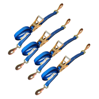 Load image into Gallery viewer, 4 Pack - USA 2" Car Tie Down Straps w/ Twist Snap Hooks
