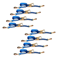 Load image into Gallery viewer, 8 Pack - USA 2" Car Tie Down Straps w/ Twist Snap Hooks

