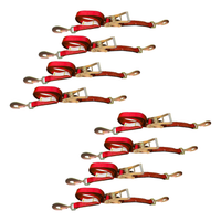 Load image into Gallery viewer, 8 Pack - USA 2" Car Tie Down Straps w/ Twist Snap Hooks

