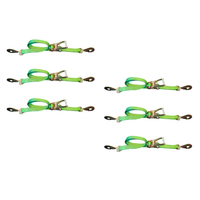 Load image into Gallery viewer, 6 Pack - USA 2" Car Tie Down Straps w/ Twist Snap Hooks
