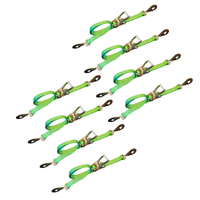 Load image into Gallery viewer, 8 Pack - USA 2" Car Tie Down Straps w/ Twist Snap Hooks
