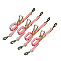 Load image into Gallery viewer, 4 Pack - USA 2" Car Tie Down Straps w/ Twist Snap Hooks
