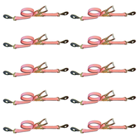 Load image into Gallery viewer, 10 Pack - USA 2" Car Tie Down Straps w/ Twist Snap Hooks
