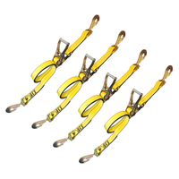 Load image into Gallery viewer, 4 Pack - USA 2" Car Tie Down Straps w/ Twist Snap Hooks
