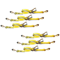 Load image into Gallery viewer, 6 Pack - USA 2" Car Tie Down Straps w/ Twist Snap Hooks
