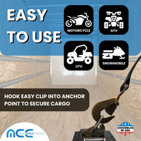 Load image into Gallery viewer, USA 2&quot; Car Tie Down Straps w/ Twist Snap Hooks
