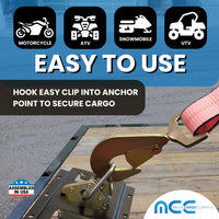 Load image into Gallery viewer, USA 2&quot; Car Tie Down Straps w/ Twist Snap Hooks
