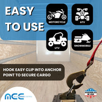 Load image into Gallery viewer, USA 2&quot; Car Tie Down Straps w/ Twist Snap Hooks
