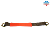 Load image into Gallery viewer, USA Heavy Duty 2&quot; Axle Straps w/ Delta D Rings (Red Sleeve)
