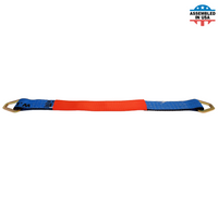 Load image into Gallery viewer, USA Heavy Duty 2&quot; Axle Straps w/ Delta D Rings (Red Sleeve)
