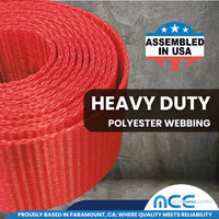 Load image into Gallery viewer, USA 2&quot; x 8&#39; Car Tie Down Assembly w/ Snap Hooks
