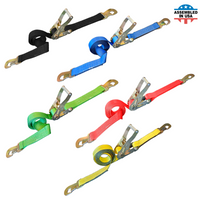 Load image into Gallery viewer, USA 2&quot; x 8&#39; Car Tie Down Assembly w/ Snap Hooks
