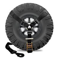 Load image into Gallery viewer, 3-Point Spare Tire 2&quot; Ratchet Y Straps

