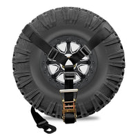 Load image into Gallery viewer, 3-Point Spare Tire 2&quot; Ratchet Y Straps

