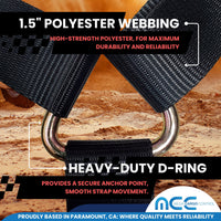 Load image into Gallery viewer, 1.5&quot; 3-Point Spare Tire Ratchet Y Straps
