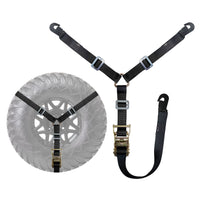Load image into Gallery viewer, 1.5&quot; 3-Point Spare Tire Ratchet Y Straps
