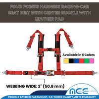 Load image into Gallery viewer, 2&quot; Racing Harness - 4 Point Safety Belt (Center Latch &amp; Link)

