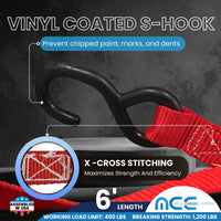 Load image into Gallery viewer, USA 1&quot; Cam Buckle Strap With Coated S Hooks
