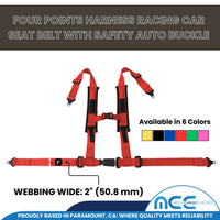 Load image into Gallery viewer, 2&quot; Racing Harness - 4 Point Safety Belt (Push-Release Button)
