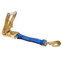 Load image into Gallery viewer, USA 2&quot; Tie Down Ratchet Replacement Short Fixed End Strap w/ Twist Snap Hook
