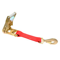 Load image into Gallery viewer, USA 2&quot; Tie Down Ratchet Replacement Short Fixed End Strap w/ Twist Snap Hook
