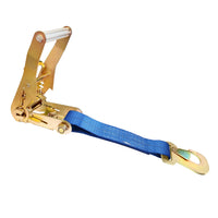 Load image into Gallery viewer, USA 2&quot; Replacement Ratchet Short Fixed End Strap w/ Flat Snap Hooks
