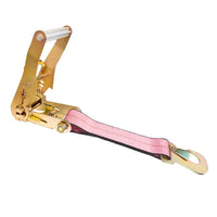 Load image into Gallery viewer, USA 2&quot; Replacement Ratchet Short Fixed End Strap w/ Flat Snap Hooks
