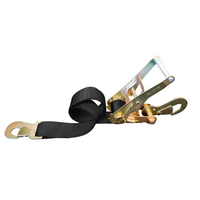 Load image into Gallery viewer, USA 2&quot; x 8&#39; Car Tie Down Strap w/ Ratchet Buckle &amp; Flat Snap Hook
