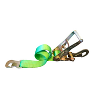 Load image into Gallery viewer, USA 2&quot; x 8&#39; Car Tie Down Strap w/ Ratchet Buckle &amp; Flat Snap Hook
