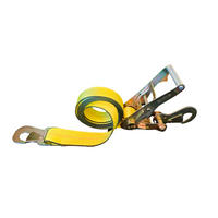 Load image into Gallery viewer, USA 2&quot; x 8&#39; Car Tie Down Strap w/ Ratchet Buckle &amp; Flat Snap Hook
