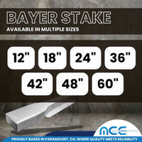 Load image into Gallery viewer, Bayer Style Stakes - Aluminum - for Stake Trucks Flatbeds and Trailers
