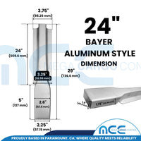 Load image into Gallery viewer, Bayer Style Stakes - Aluminum - for Stake Trucks Flatbeds and Trailers
