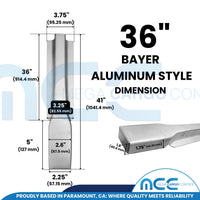 Load image into Gallery viewer, Bayer Style Stakes - Aluminum - for Stake Trucks Flatbeds and Trailers
