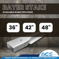 Load image into Gallery viewer, Bayer Style Stakes - Aluminum - for Stake Trucks Flatbeds and Trailers
