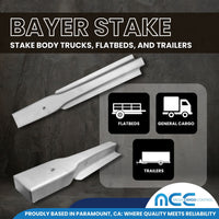 Load image into Gallery viewer, Bayer Style Stakes - Aluminum - for Stake Trucks Flatbeds and Trailers
