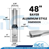 Load image into Gallery viewer, Bayer Style Stakes - Aluminum - for Stake Trucks Flatbeds and Trailers
