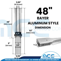 Load image into Gallery viewer, Bayer Style Stakes - Aluminum - for Stake Trucks Flatbeds and Trailers
