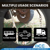 Load image into Gallery viewer, G70 5/16” x 10ft Tow Chain W/ 15” J Hook &amp; TJ Combo Hook &amp; Grab Hook WLL: 4700 LBS
