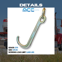 Load image into Gallery viewer, Grade 70 8&quot; &amp;  15&quot; Towing J Hook w/ TJ Hooks

