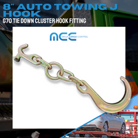 Load image into Gallery viewer, Grade 70 8&quot; &amp;  15&quot; Towing J Hook w/ TJ Hooks
