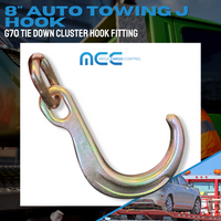 Load image into Gallery viewer, Grade 70 8&quot; &amp;  15&quot; Towing J Hook w/ TJ Hooks
