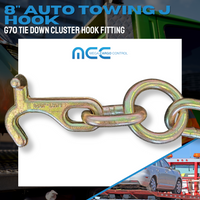 Load image into Gallery viewer, Grade 70 8&quot; &amp;  15&quot; Towing J Hook w/ TJ Hooks
