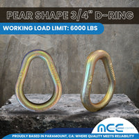Load image into Gallery viewer, Pear Shape 3/4&quot; D-Ring
