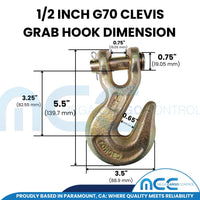 Load image into Gallery viewer, Grade 70 x 20 ft. Transport Chain w/ Grab Hooks
