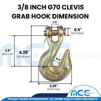 Load image into Gallery viewer, Grade 70 x 20 ft. Transport Chain w/ Grab Hooks
