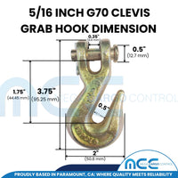 Load image into Gallery viewer, Grade 70 x 20 ft. Transport Chain w/ Grab Hooks
