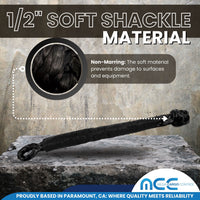Load image into Gallery viewer, 2 PCS 1/2&#39;&#39; x 22&#39;&#39; Synthetic Soft Shackle
