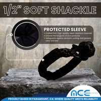 Load image into Gallery viewer, 2 PCS 1/2&#39;&#39; x 22&#39;&#39; Synthetic Soft Shackle
