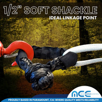 Load image into Gallery viewer, 2 PCS 1/2&#39;&#39; x 22&#39;&#39; Synthetic Soft Shackle
